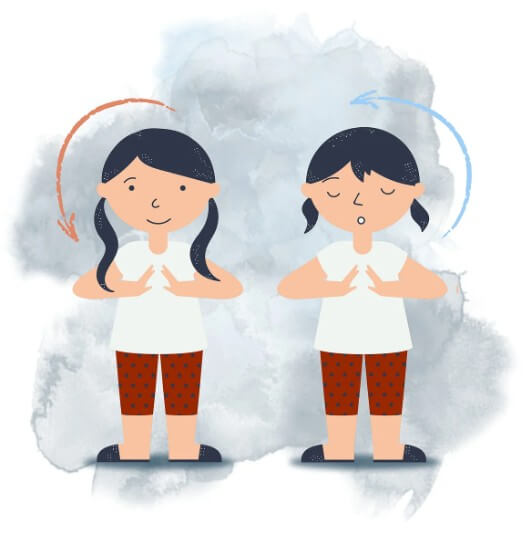 심호흡하는 여성