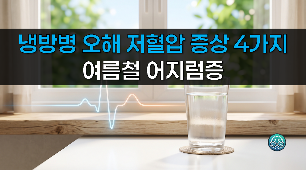 냉방병으로 오해하면 안 될 저혈압 증상 4가지 - 여름철 어지럼증 완벽 가이드