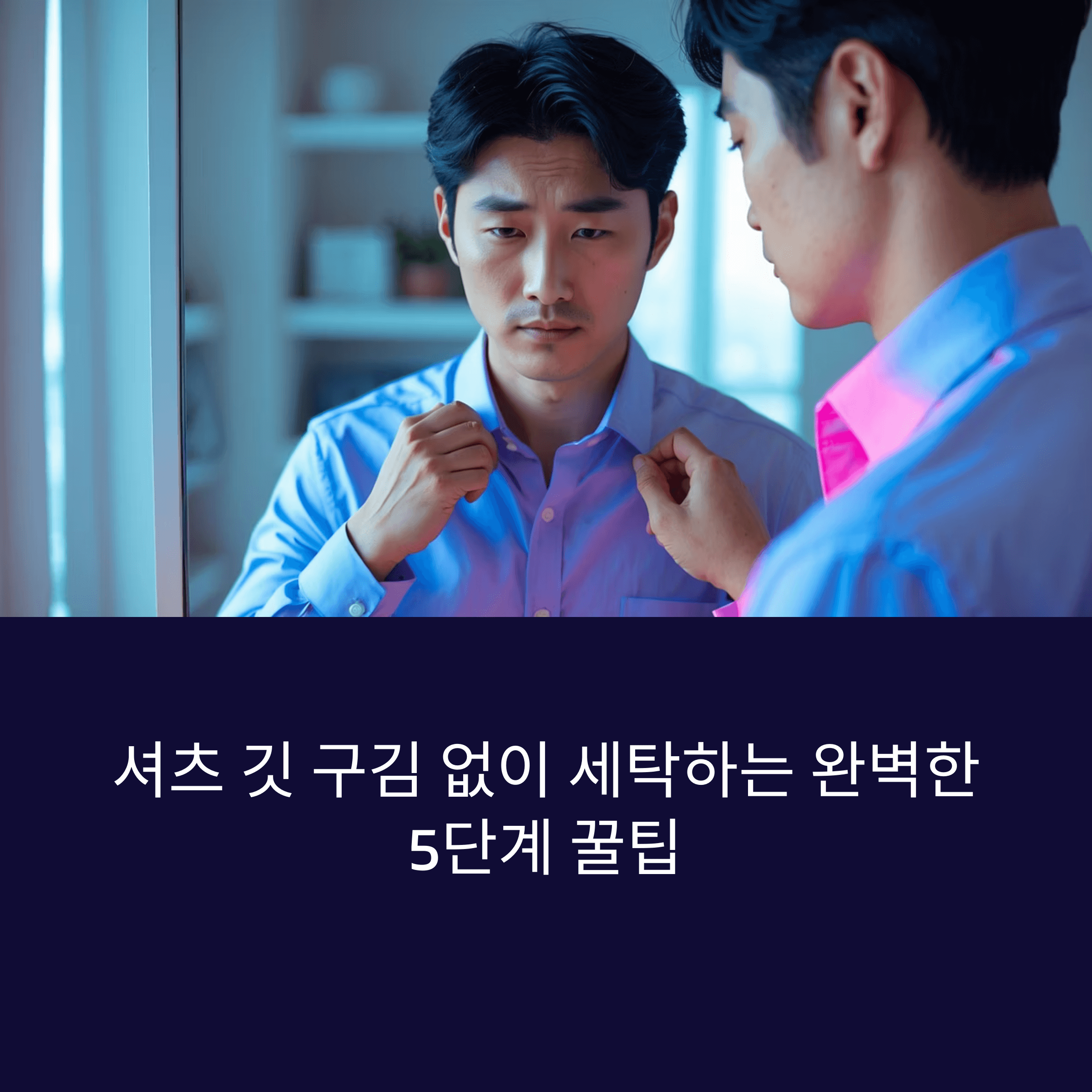 셔츠 깃 구김 없이 세탁하는 완벽한 5단계 꿀팁