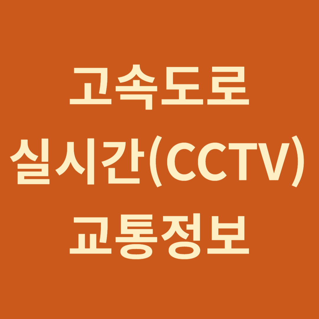 고속도로 실시간 교통상황, CCTV, 이동 소요 시간, 교통정보 문자, 주말교통예보, 차량 이상 대처