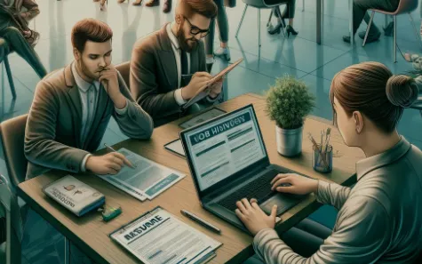 챗지피티가 그린 실업급여 구직활동 그림