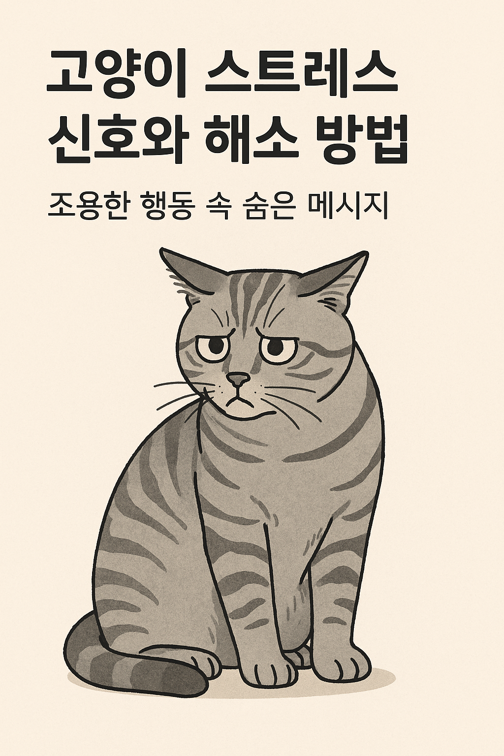고양이 스트레스 신호와 해소 방법