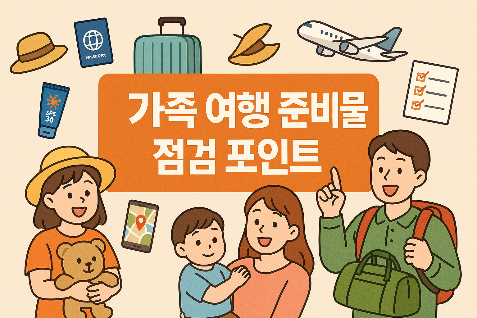 가족 여행 준비물