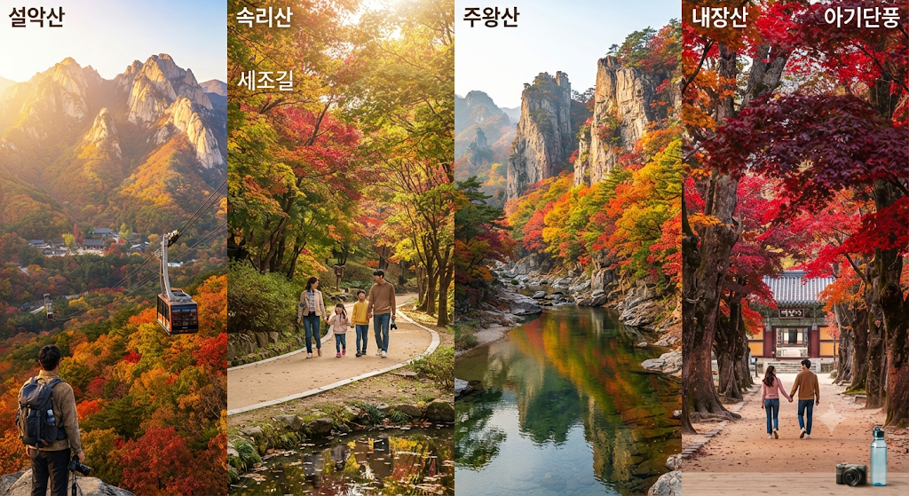 가을 단풍 여행 전 꼭 알아야 할 전국 단풍 시기 및 명소 가이드