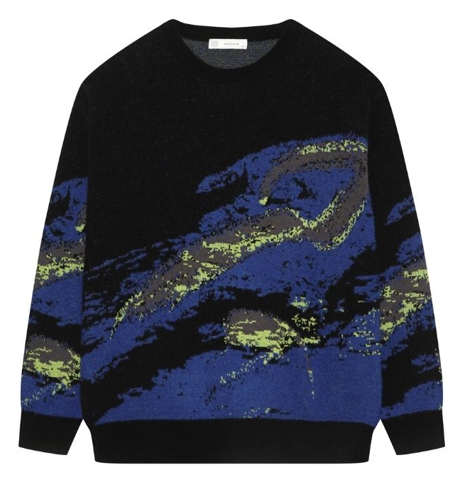 라디오스타 라스 952회 궤도 니트|본 BON 자카드 라운드 니트 스웨터