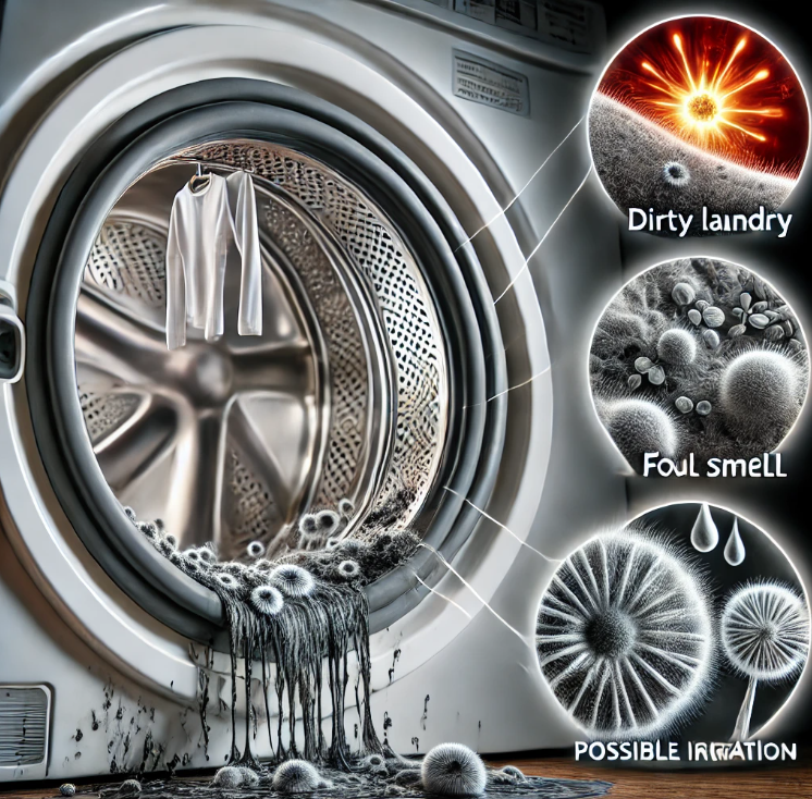 곰팡이 낀 세탁기 고무패킹