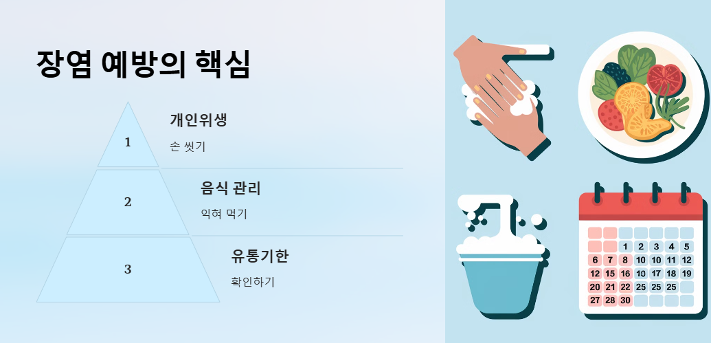 장염예방의 핵심