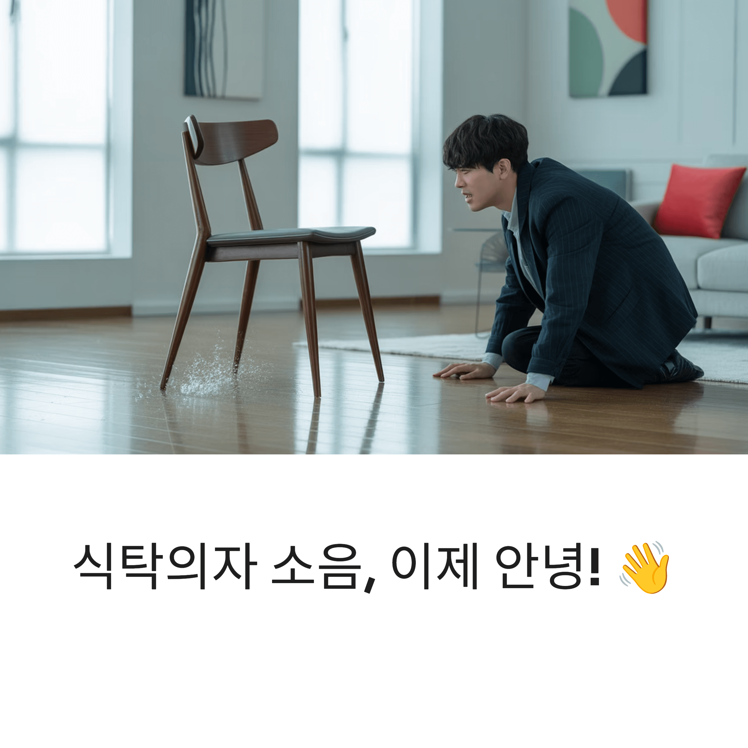 식탁의자 긁힘 소음 완벽 해결법