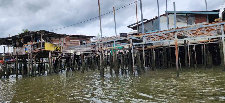 차오프라야강 수상가옥사진