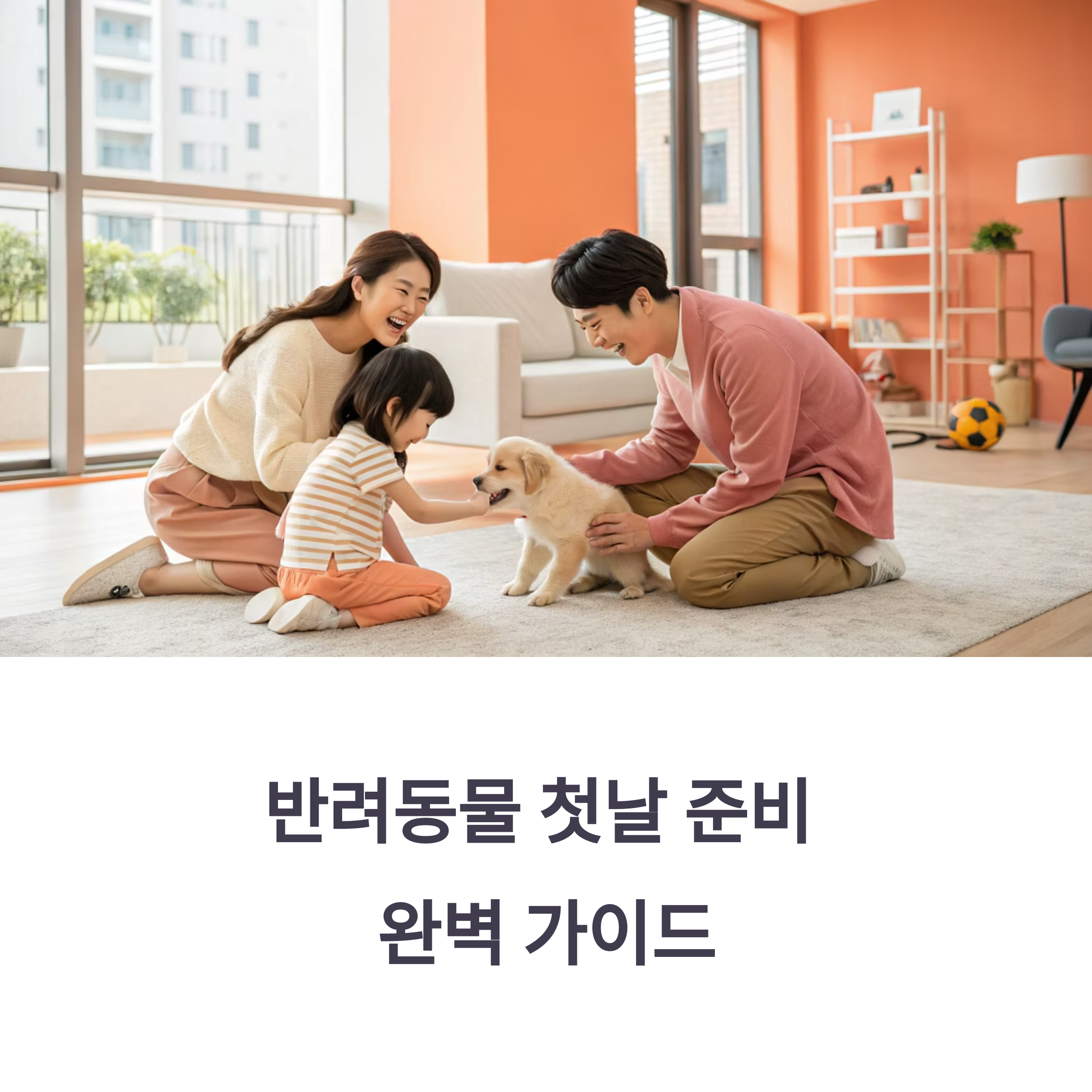 첫날부터 편안하게! 반려동물 입양 전 완벽 준비 리스트