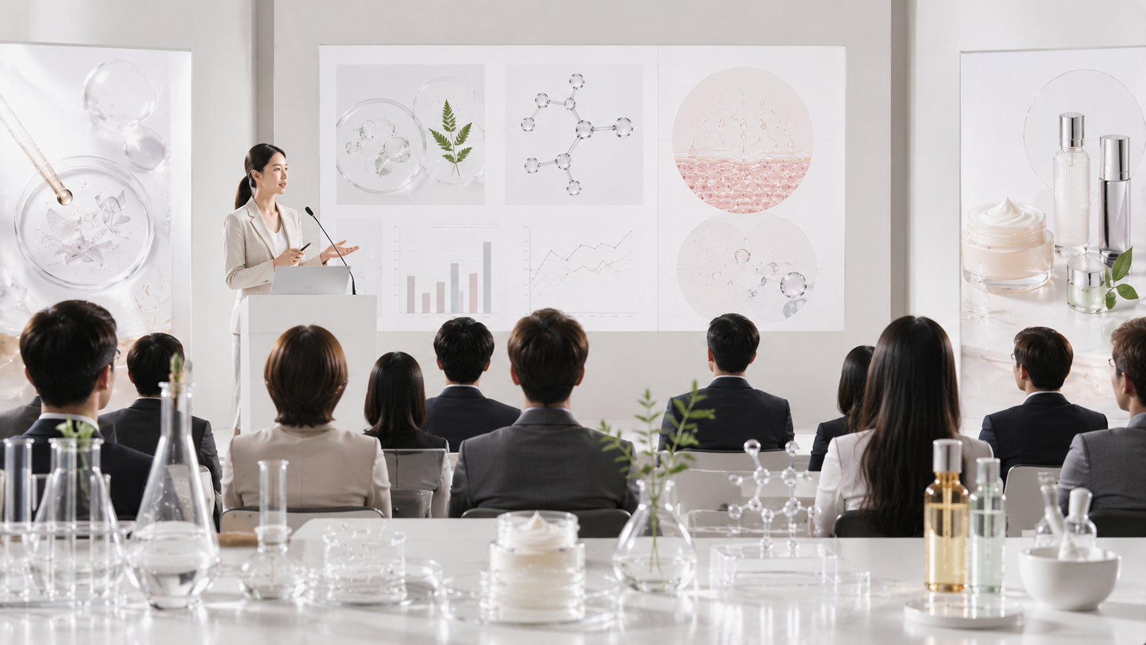 대한화장품학회와 화장품 원료 연구, 효능평가, 산업 트렌드를 보여주는 학술대회 이미지