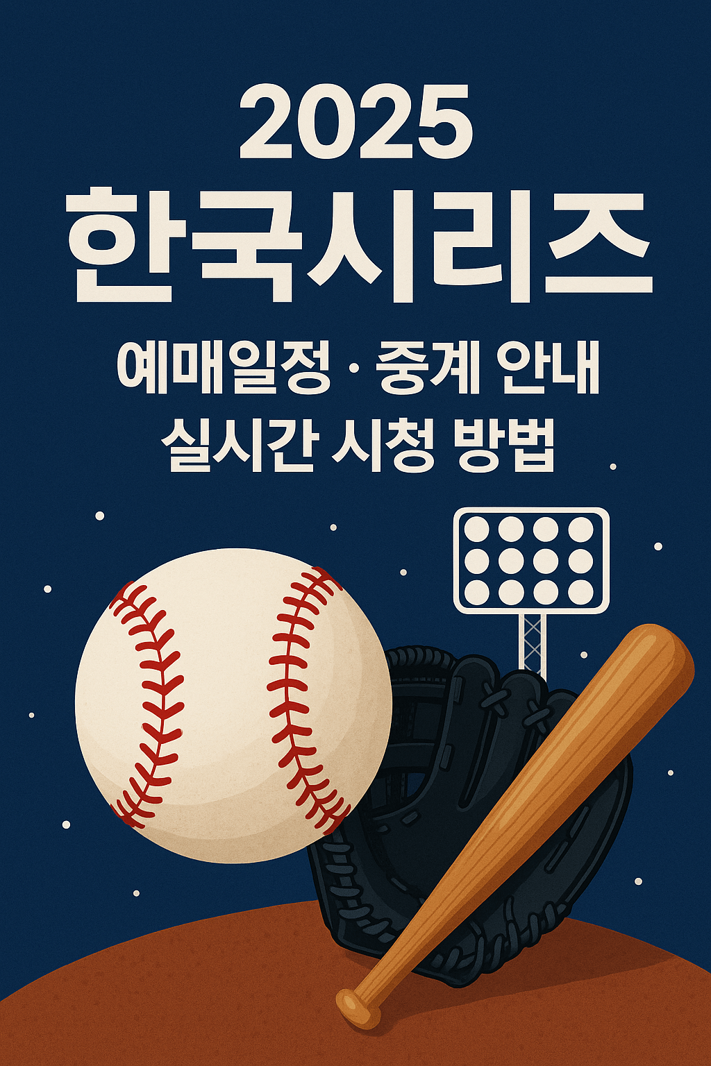 2025 한국시리즈 예매일정 · 중계 안내 · 실시간 시청 방법