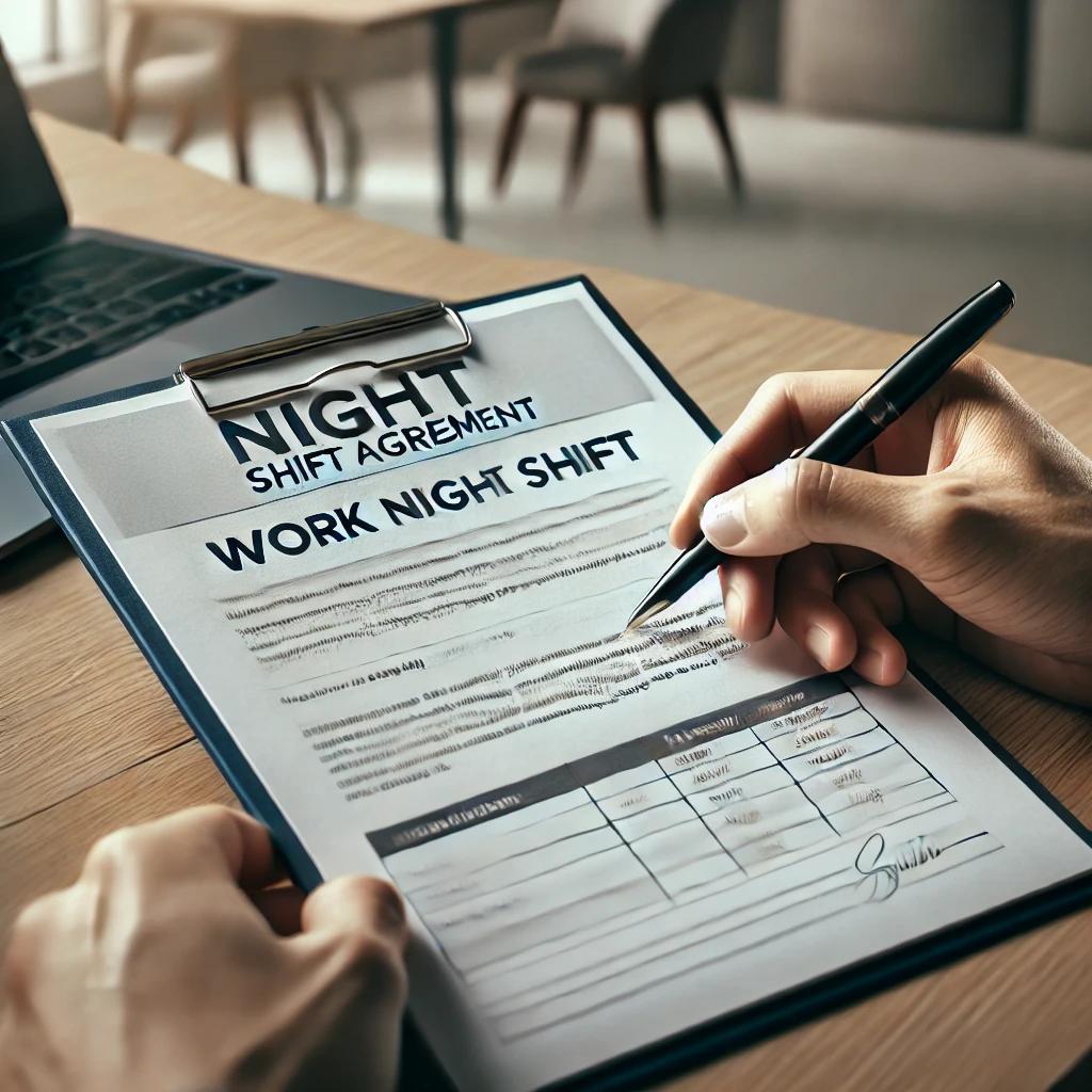 야근근무서