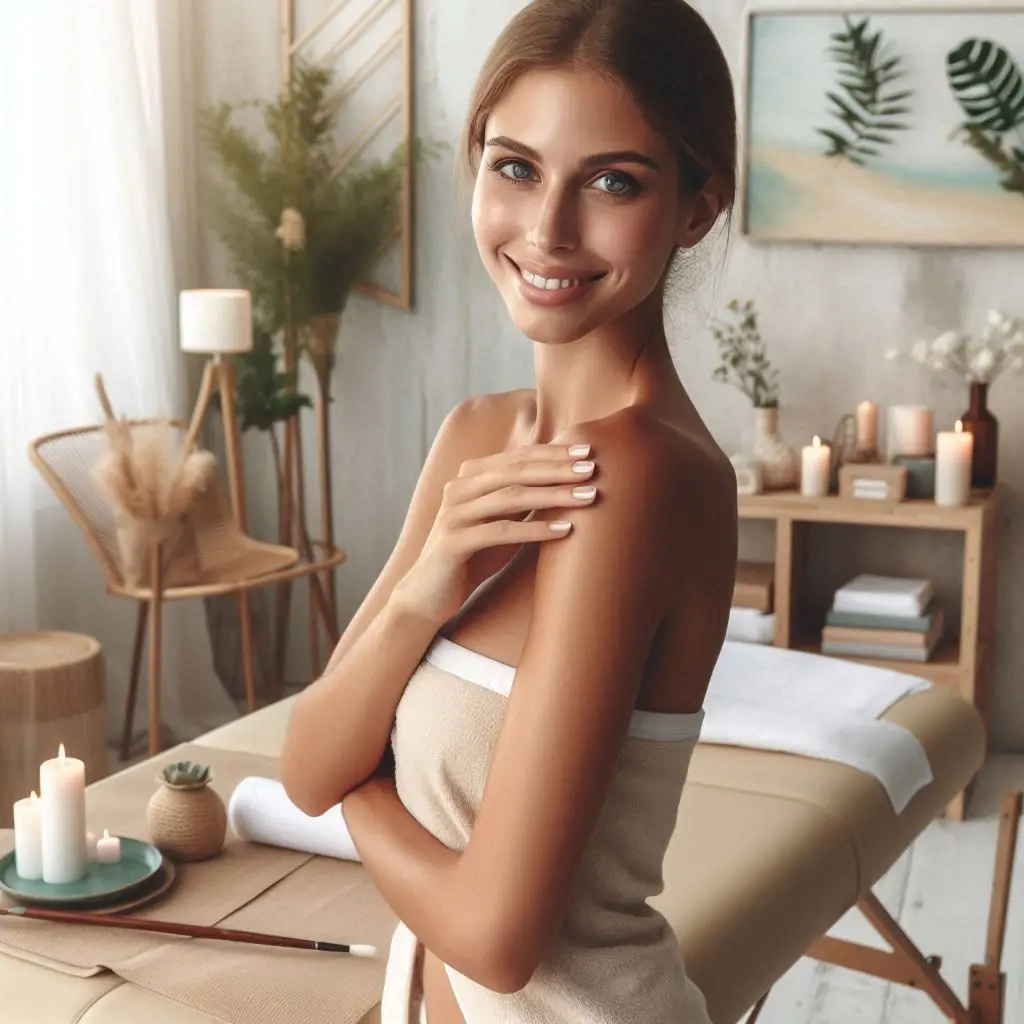 피부,체형관리 샵 배경