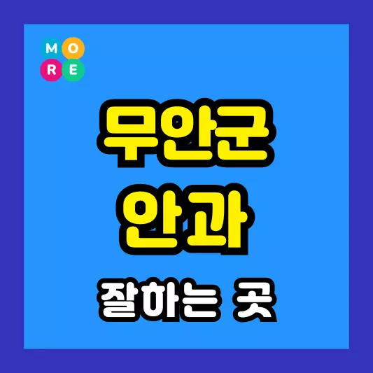 전남 무안군 안과 잘하는 근처 전문병원 TOP 3곳 추천 다래끼, 비문증, 결막염