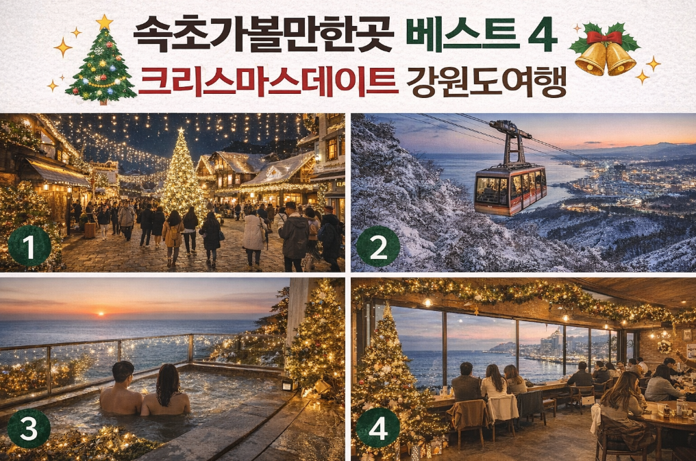 속초 크리스마스 데이트 필수코스 4곳 완벽 정리