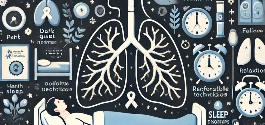 폐암과 수면 건강에 관한 이미지