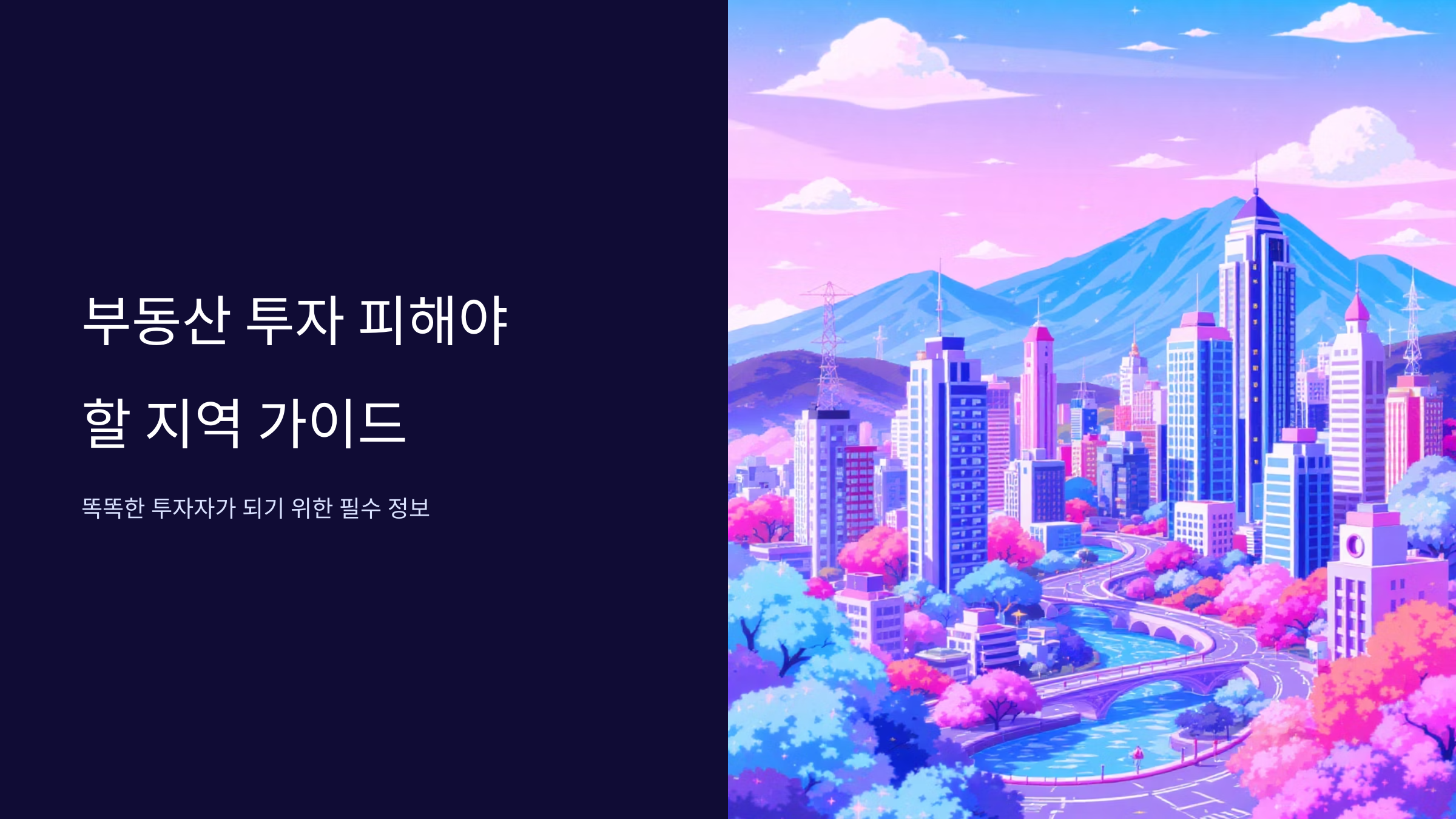 부동산 투자 위험지역 체크리스트