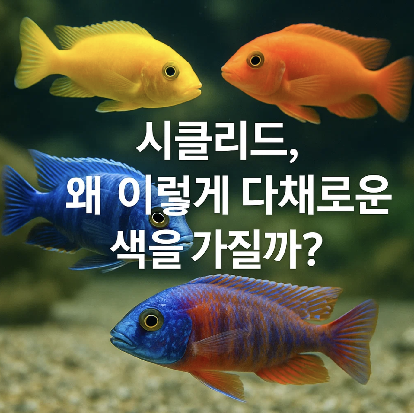 시클리드, 왜 이렇게 다채로운 색을 가질까?