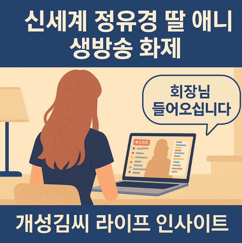 신세계정유경딸애니생방화제,애니 회장님 생방,애니 데뷔 비하인드,컬럼비아대 합격,올데이 프로젝트,더블랙레이블,가수 애니
