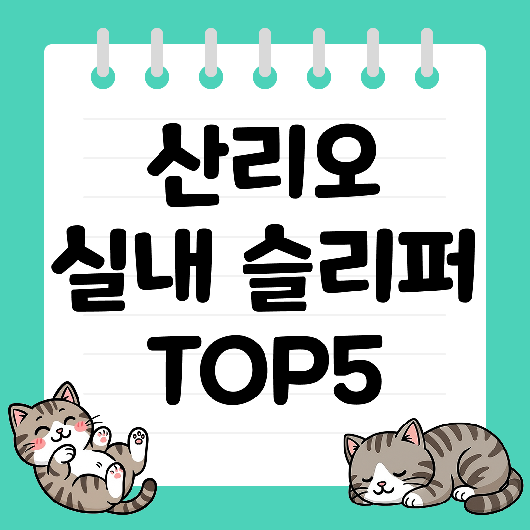 귀엽고 포근한 감성, 산리오 실내 슬리퍼 추천 순위 TOP5
