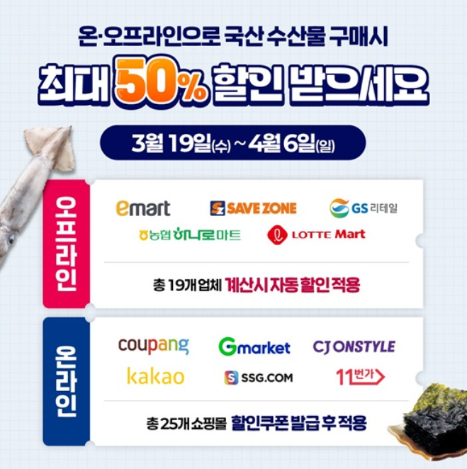 수산물 할인 구매 방법
