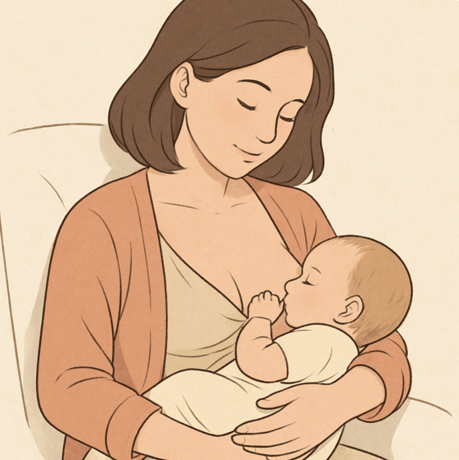 모유수유 하는 사진