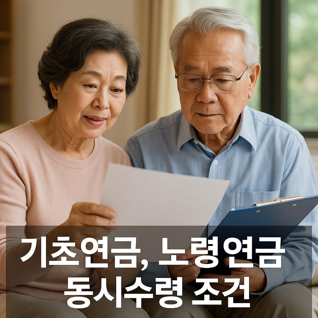 기초연금, 노령연금 동시 수령 조건