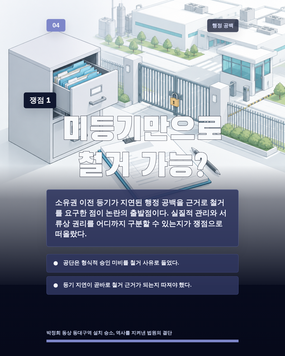 미등기만으로 철거 가능?
