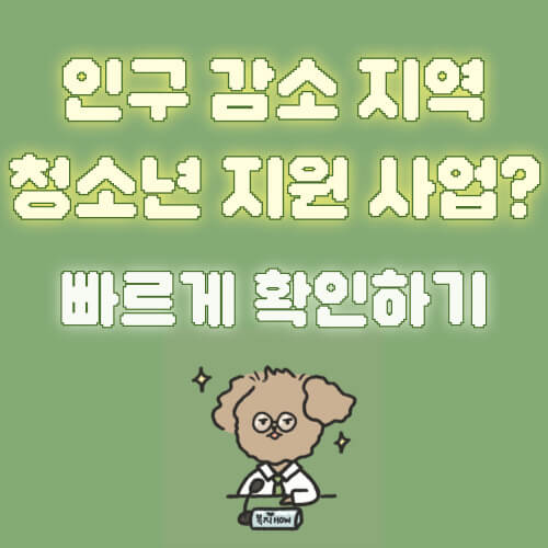 인구감소지역 청소년 지원사업