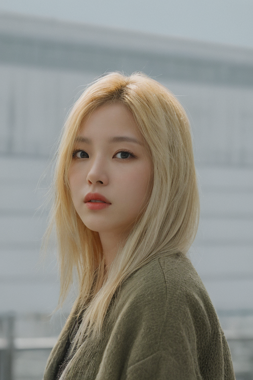 hard lighting 이 적용된 길거리 여성 이미지 3