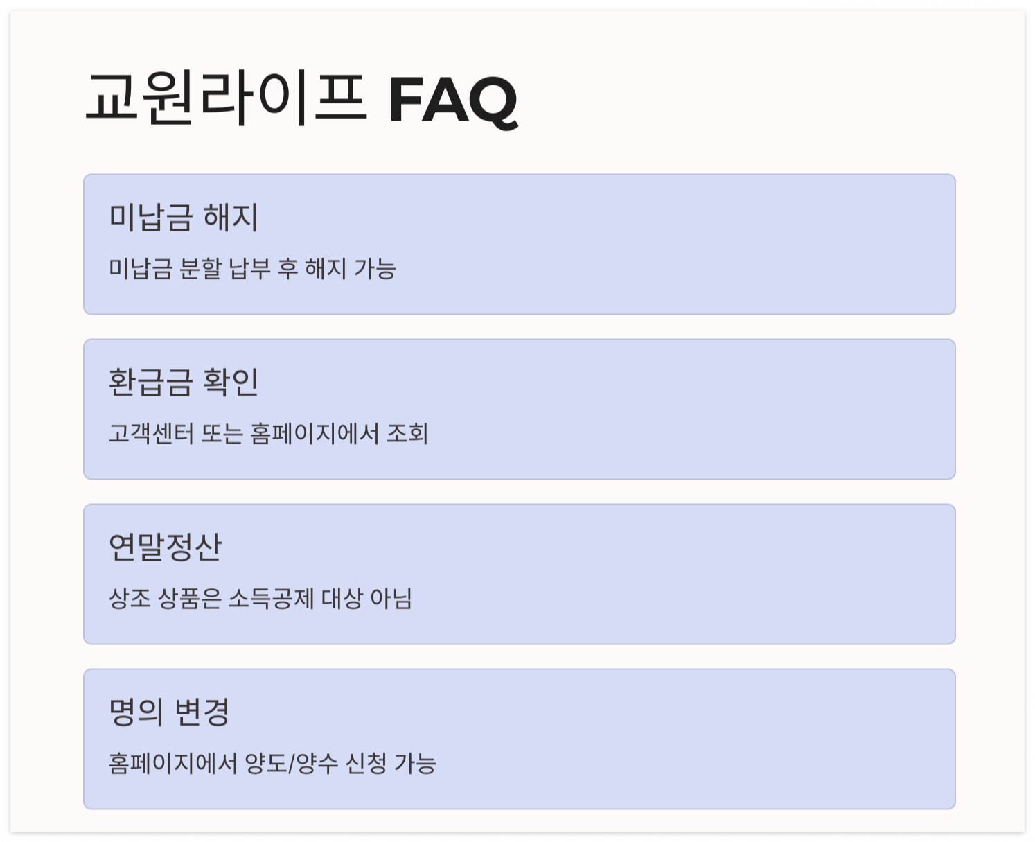 교원라이프-해지-환급금-안내