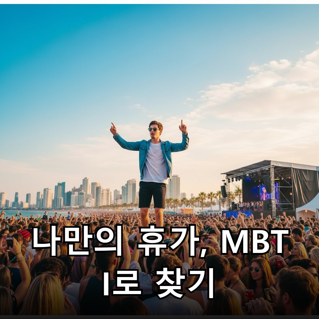 활기찬 해변에서 즐기는 여름 축제