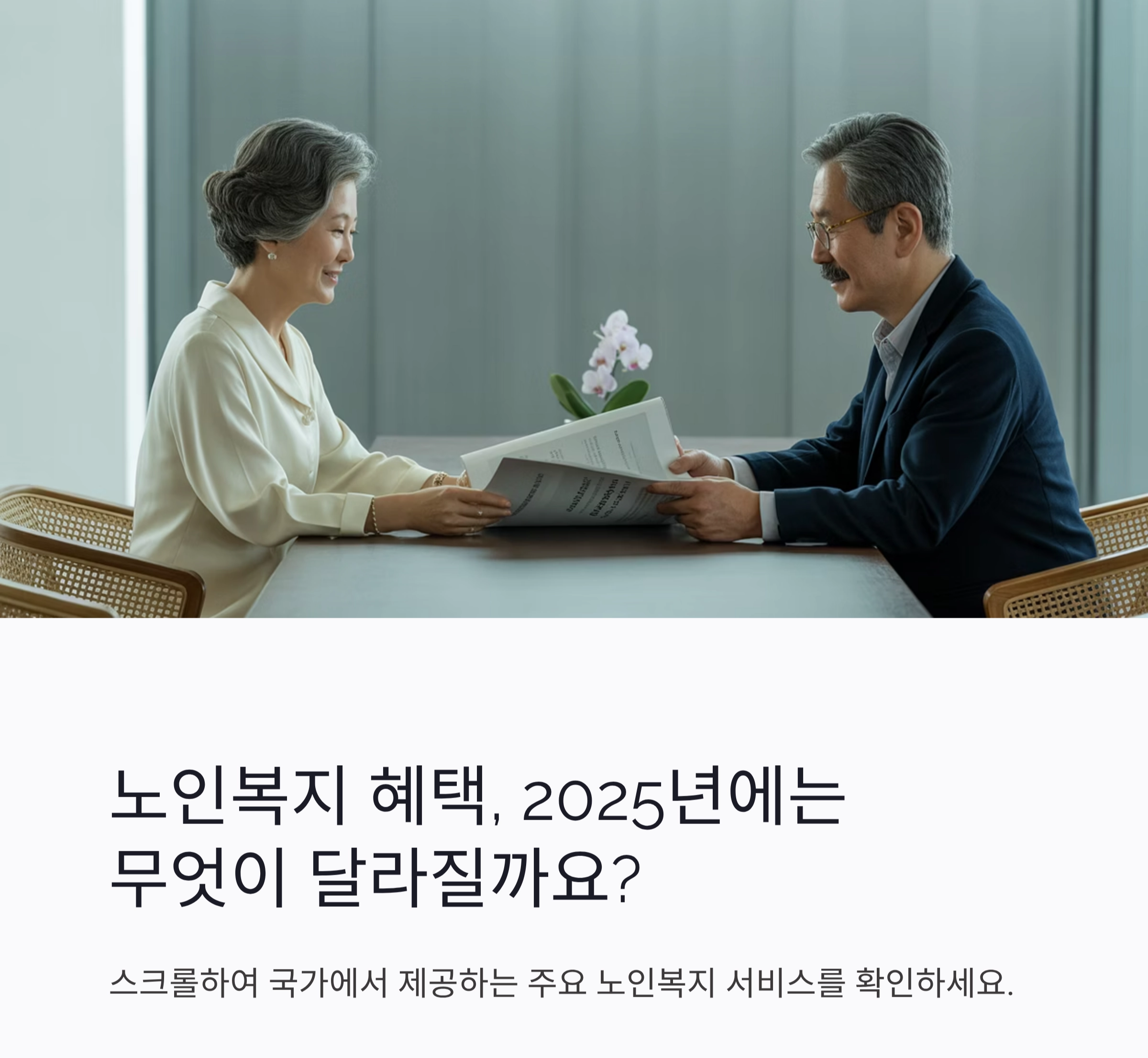 2025년 국가 노인복지 서비스 한눈에 정리 가이드