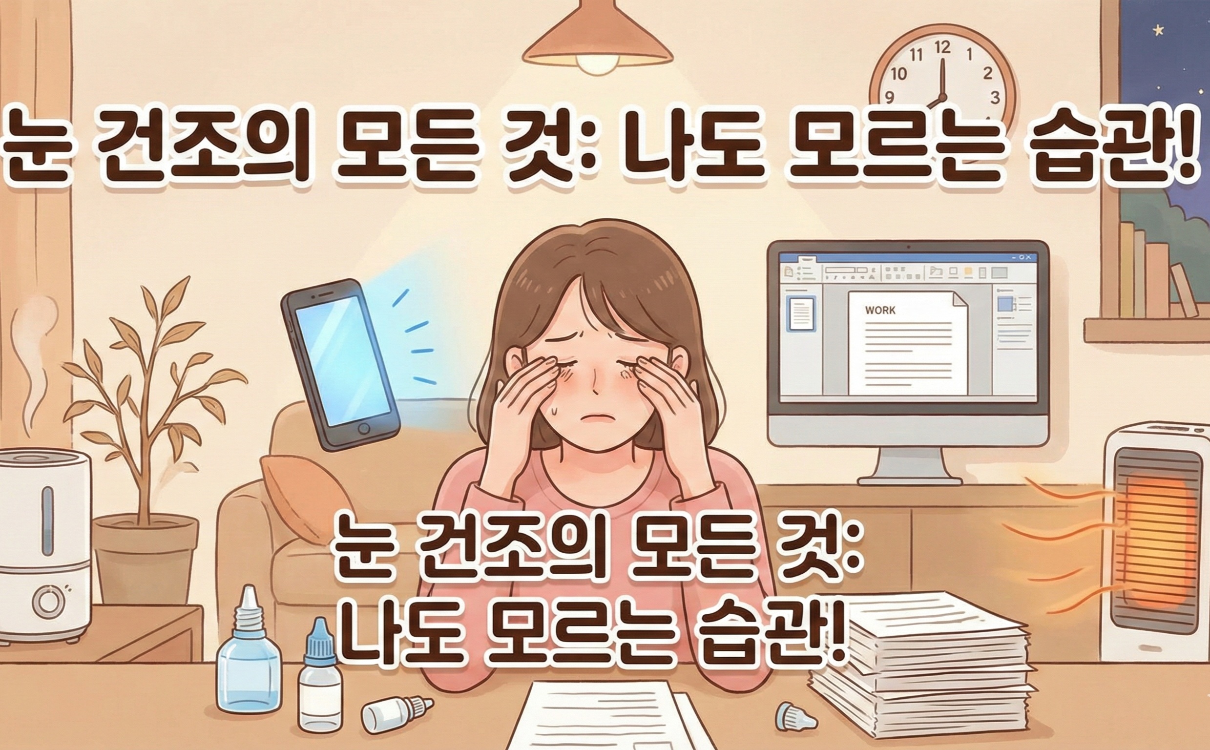 눈이 자꾸 건조해지는 생활습관 원인