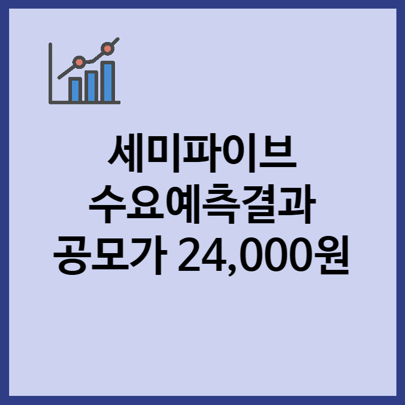 세미파이브 수요예측결과 공모가 24000원 확정