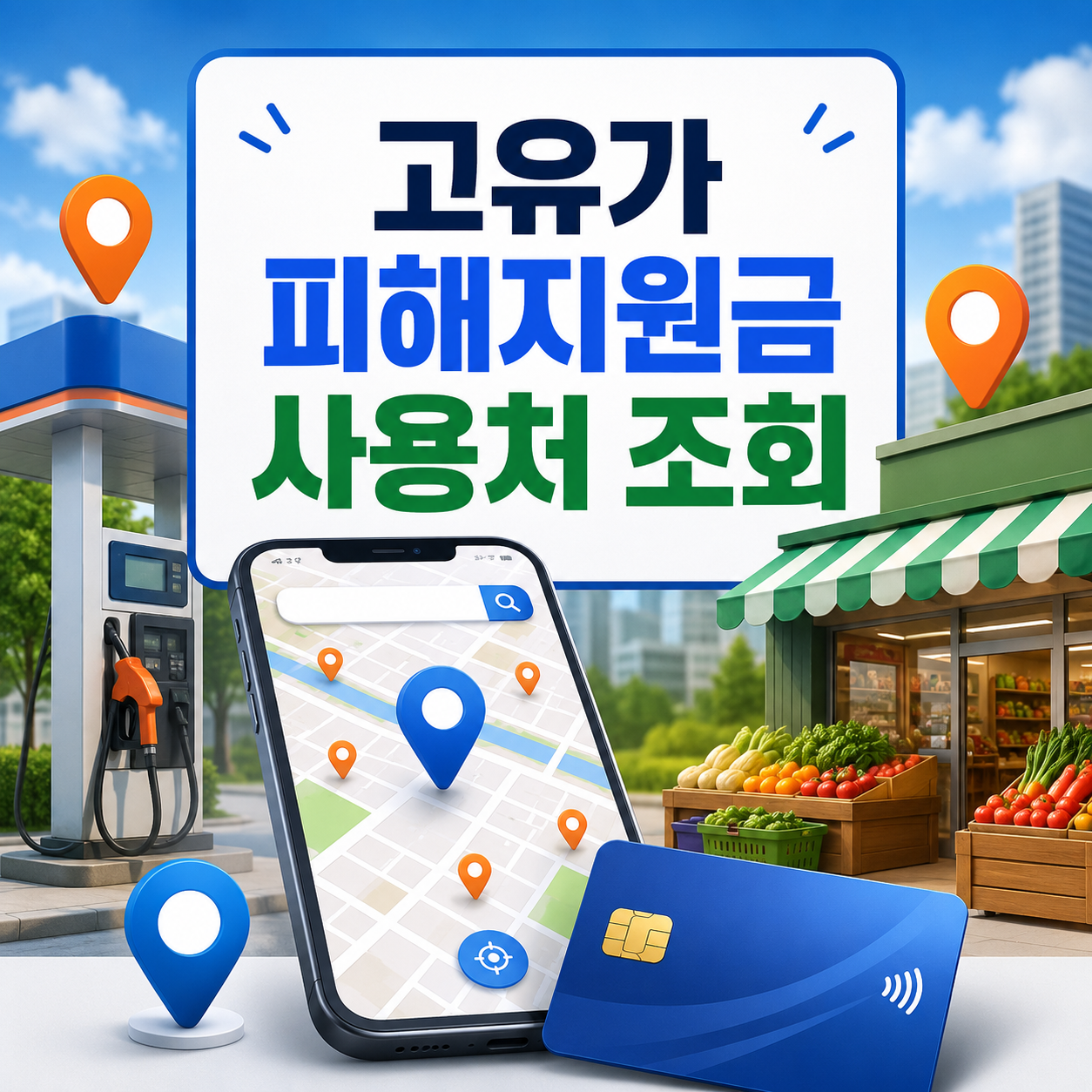 고유가 피해지원금 사용처 조회