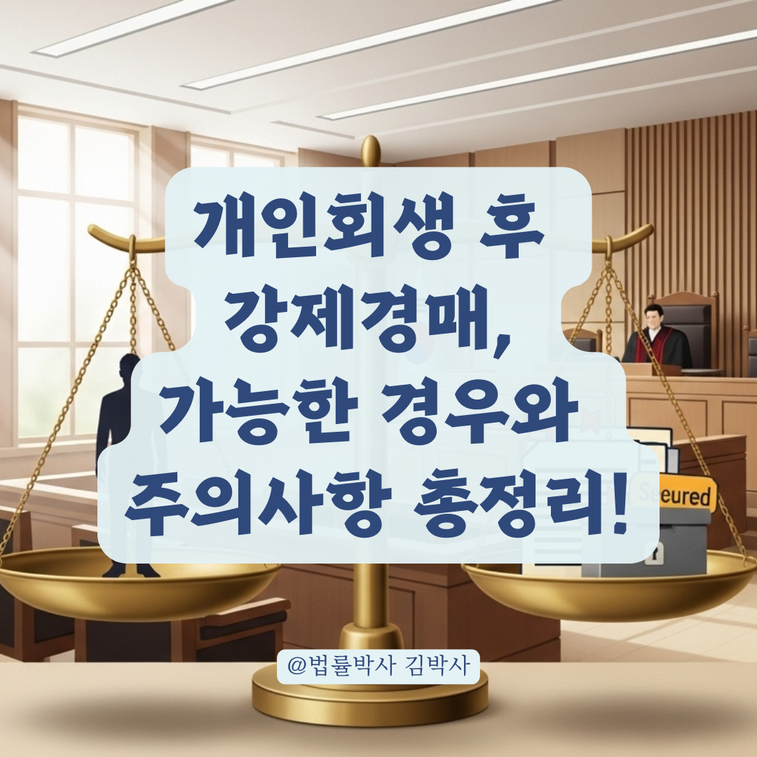개인회생 개시 후에도 강제경매 가능한가? 별제권 인정 조건과 주의사항 총정리.