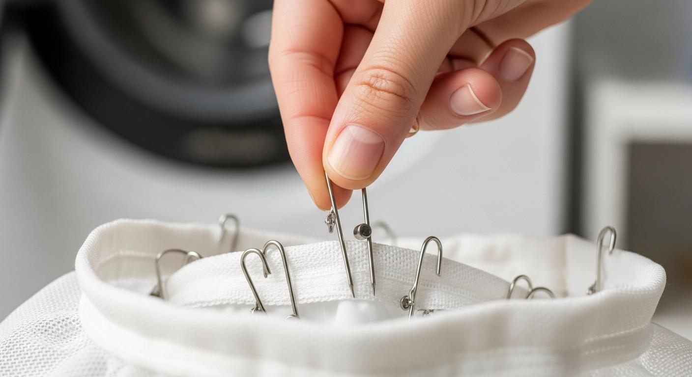 커텐 핀 세탁방법