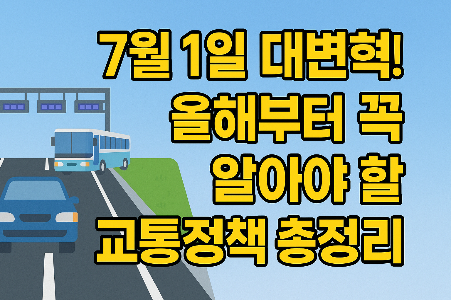 교통정책 총정리 이미지