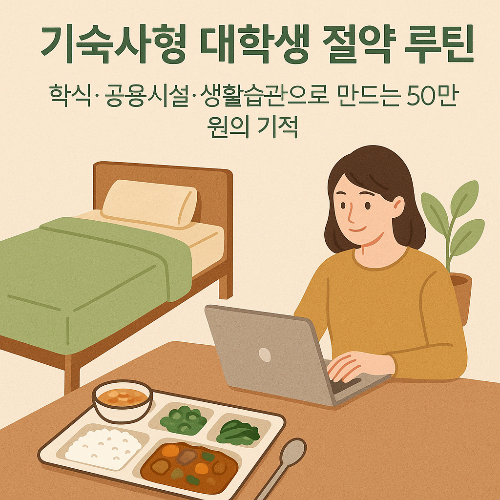 기숙사형 대학생 생활비 절약 루틴