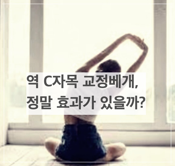역 C자목 교정베개&#44; 정말 효과가 있을까?