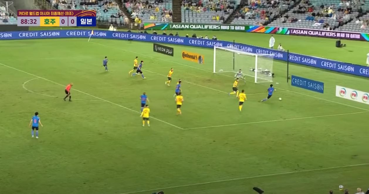 미토마 가오루 골 장면