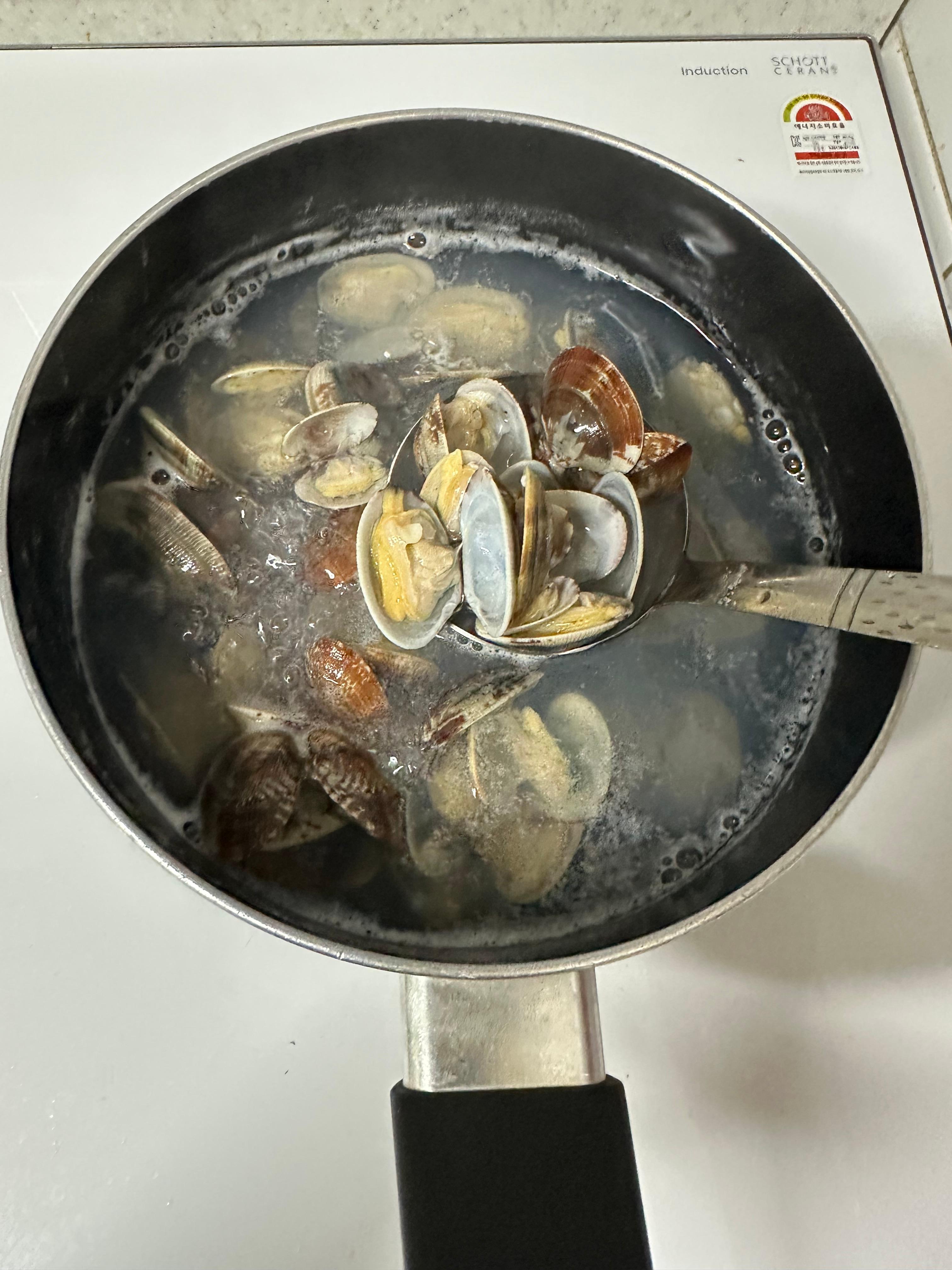 Super Simple Clam Soup Recipe(Healthy clam soup, fresh clams and horn snails, ultra-simple and light, full of rich ocean flavor, mudflat experience in Muchangpo, Boryeong, South Chungcheong, boiling horn snails and small clams, healthy homemade meal, easy soup recipe)
