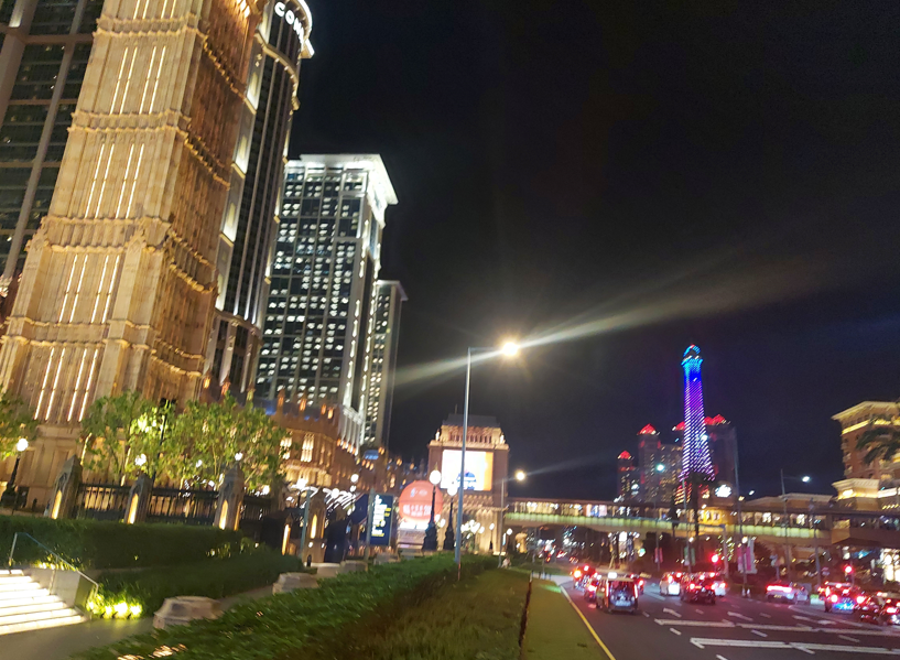 마카오 코타이 지역 호텔 야경