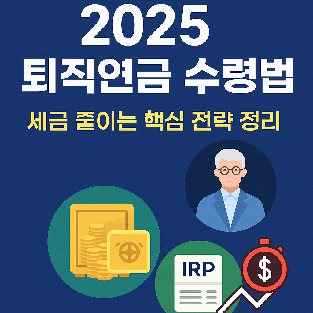 2025 퇴직연금 수령 방법과 세금 줄이는 꿀팁