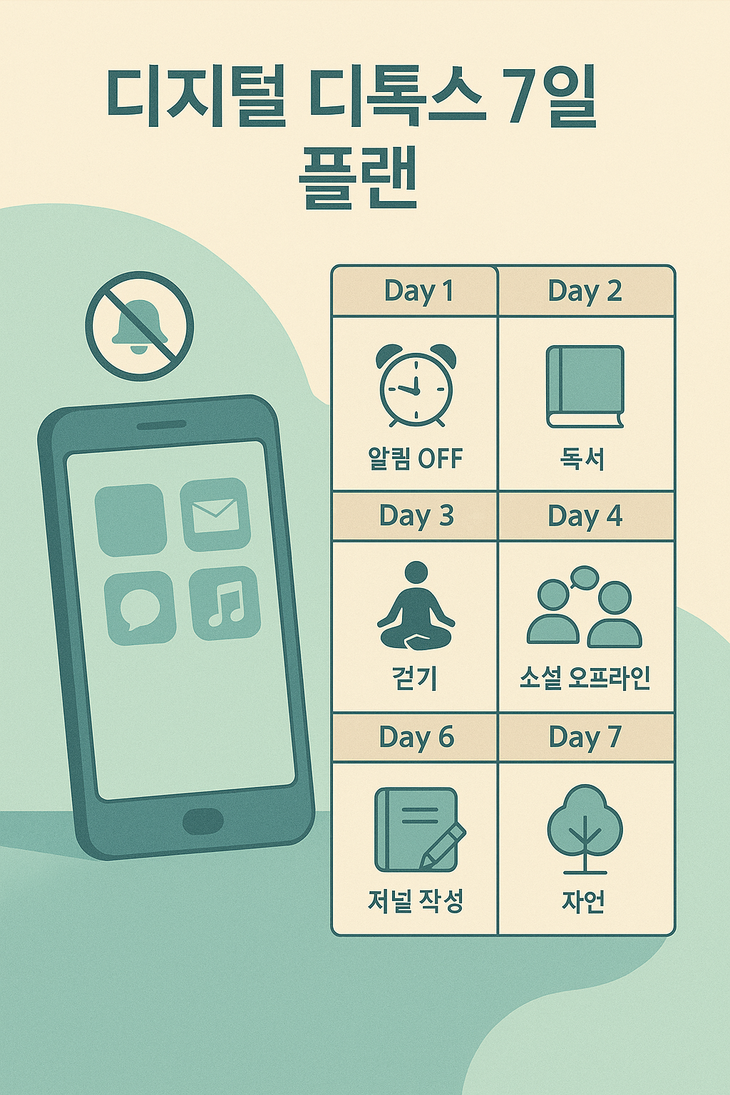 디지털 디톡스 7일 플랜
