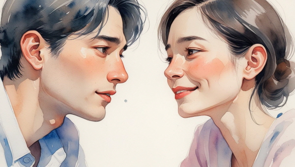 INFP는 관계 속 감정의 결을 누구보다도 예민하게 읽어냅니다. 상대의 말투, 표정, 기류까지 놓치지 않고 마음으로 받아들입니다에 관한 그림