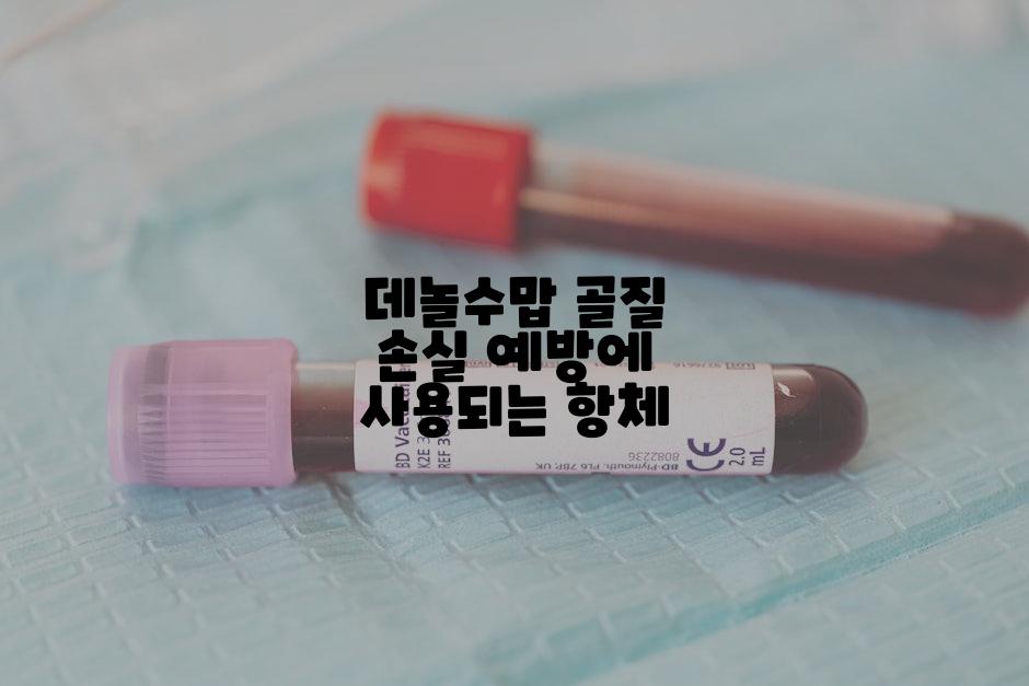 데놀수맙 골질 손실 예방에 사용되는 항체