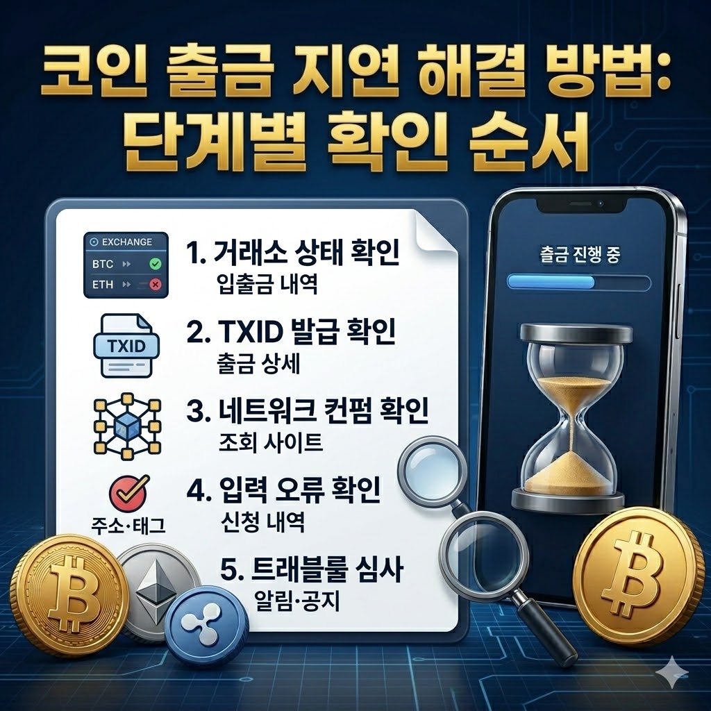 출금 지연 확인